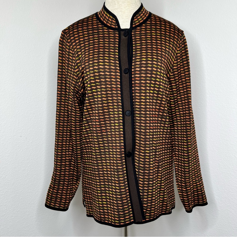 🔹 Misook Fall Colors Knit Jacket